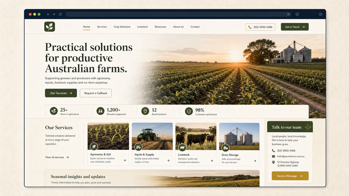 La Esperanza agricultural business website