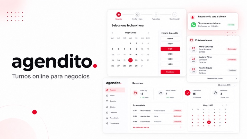 Agendito scheduling management dashboard