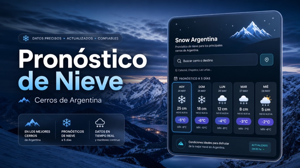 Snow ARG ski forecast dashboard