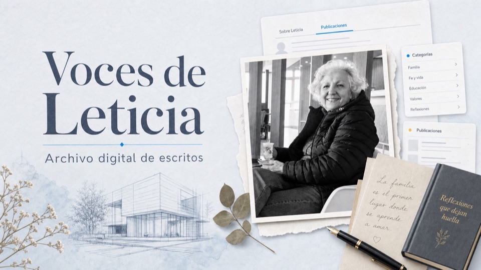 Voces de Leticia article listing interface