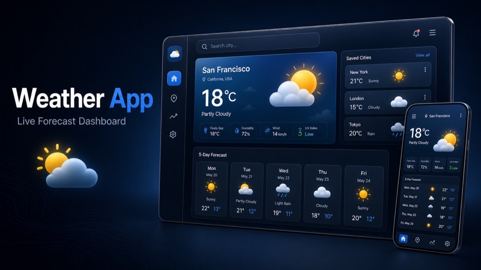 Weather Dashboard city forecast interface